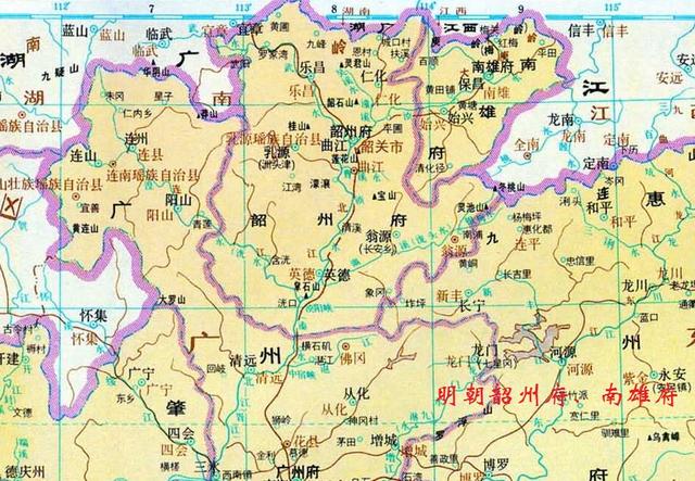 明朝初期,广东设省时有十三府一州,各为哪里?