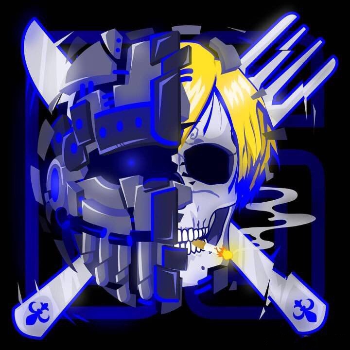 另外,山治是个"烟鬼",所以骷髅嘴里少不得一支燃得正旺的香烟(为什么