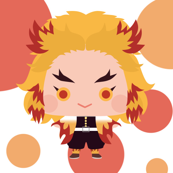 鬼灭之刃超萌豆豆眼头像壁纸 可爱到融化啦