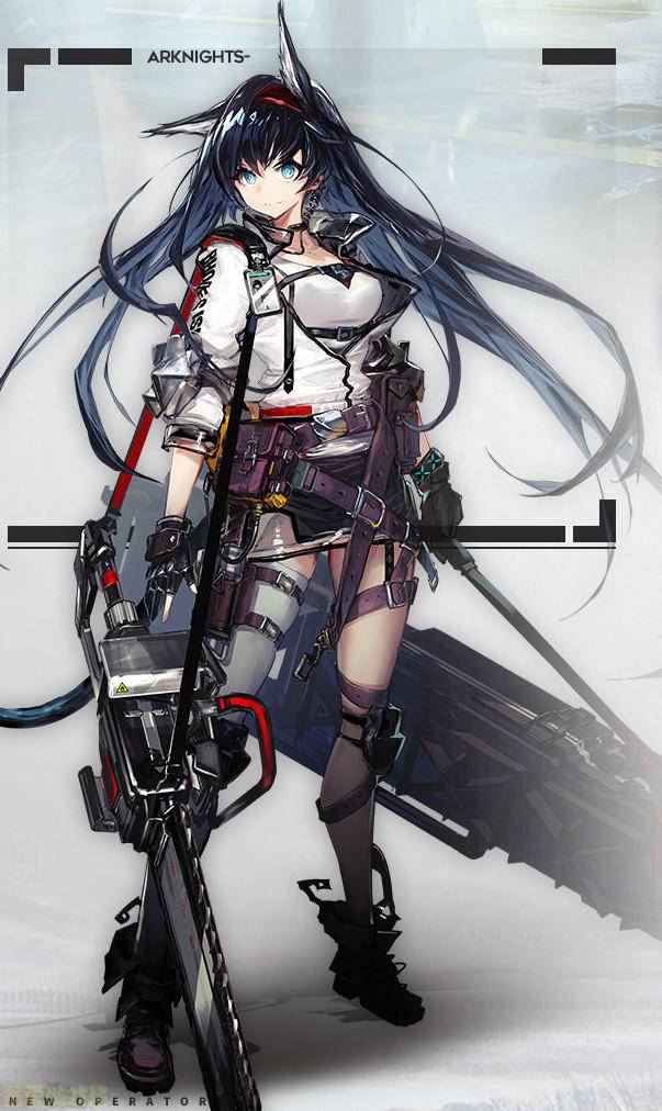 明日方舟新6星近卫煌:群攻锁血加自愈,长距离电锯技能有点猛