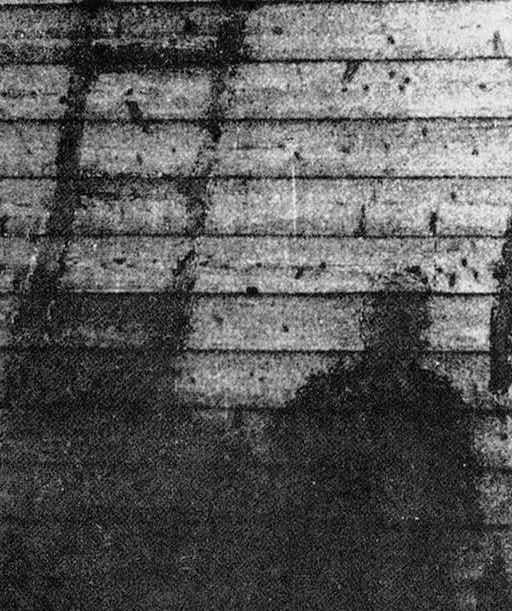 广岛爆炸后墙上的影子图片