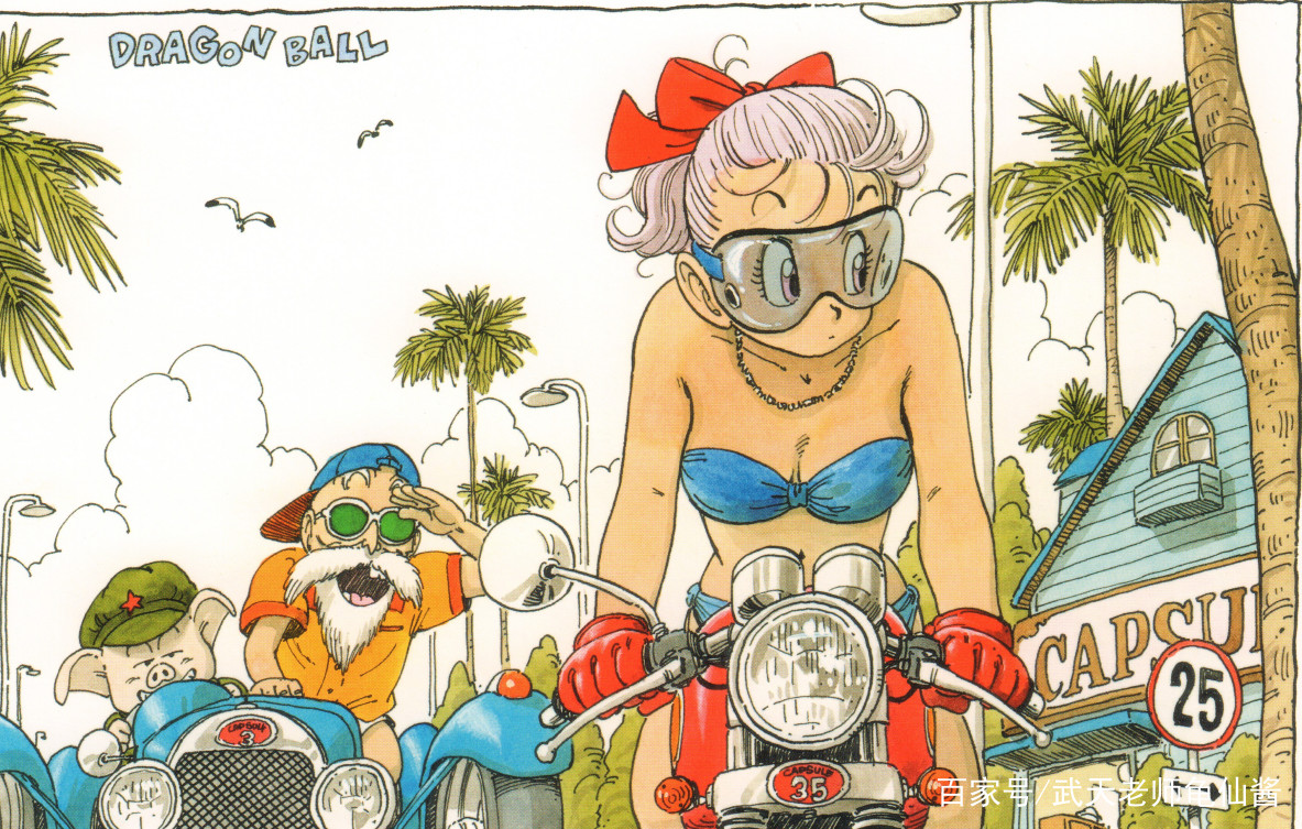 龙珠未收录插画鸟山明巅峰时画功了得