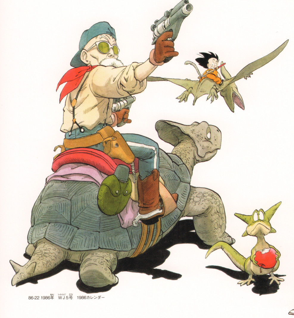 龙珠未收录插画鸟山明巅峰时画功了得