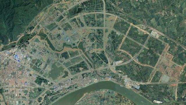 洪泽湖卫星地图图片