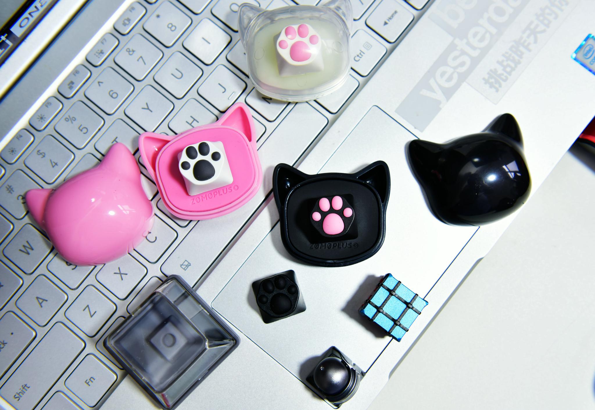 林俊杰吃鸡同款!ZOMO猫爪键帽简评!