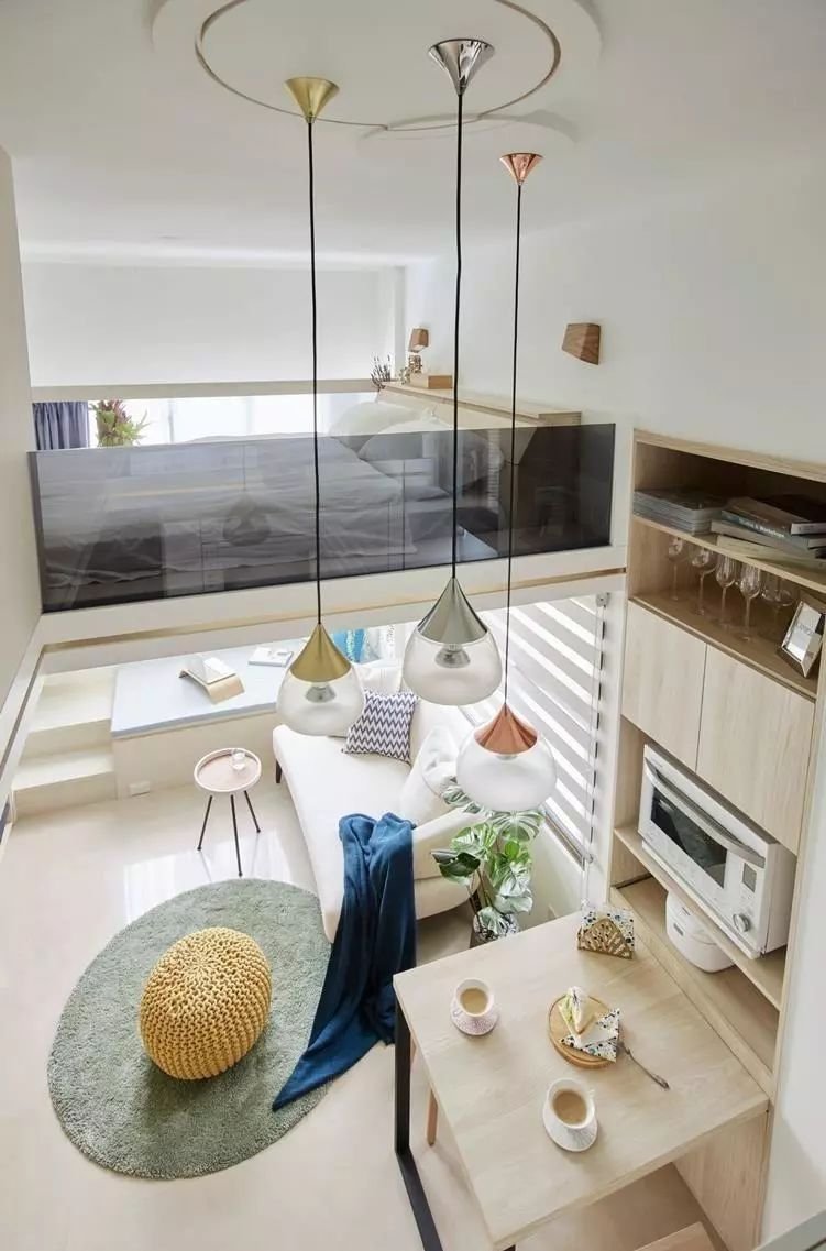 简约风loft单身公寓,清新小资,一点不输给大户型