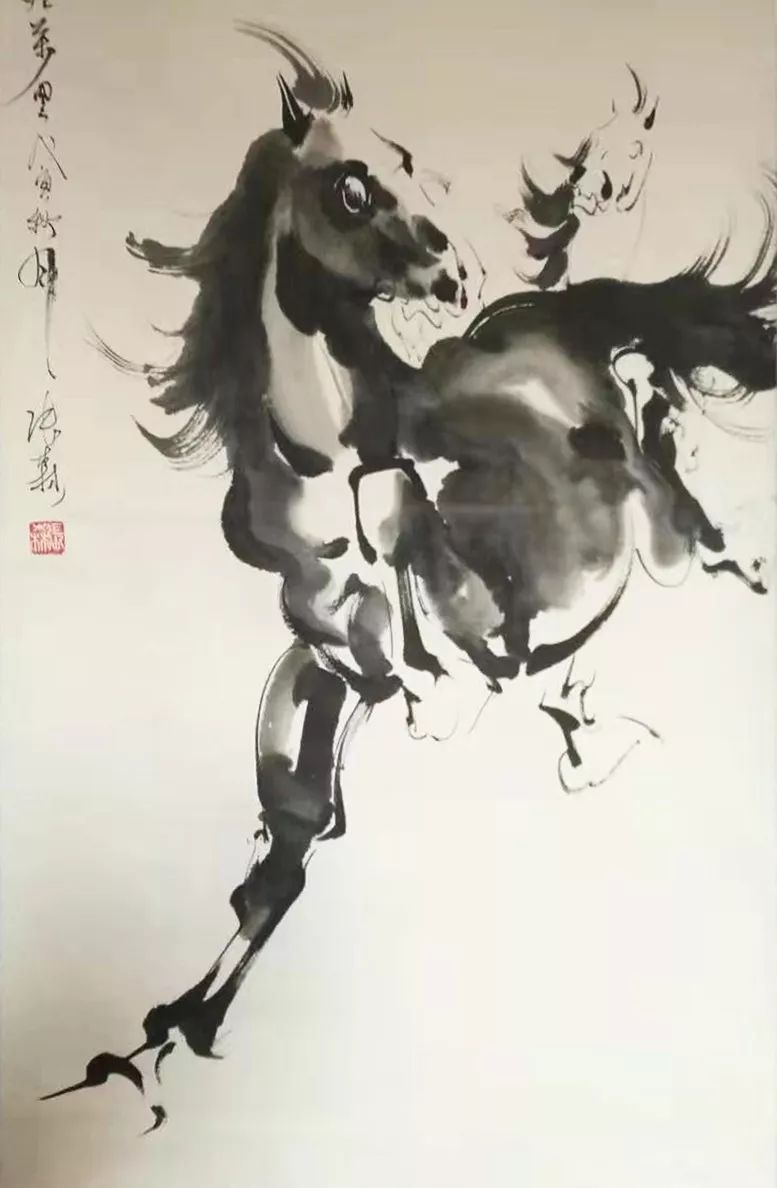 画家张森国画奔马作品赏析