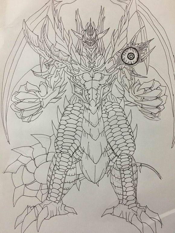 五重王加佐格魔龙形态的贝利亚合成兽奥特曼要颤抖了