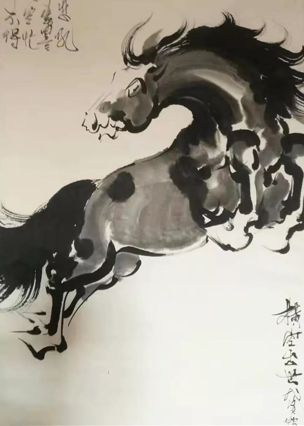 画家张森国画奔马作品赏析