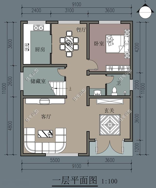 农村90后赶紧看过来,这才是适合结婚的房子,9x11米现代美宅