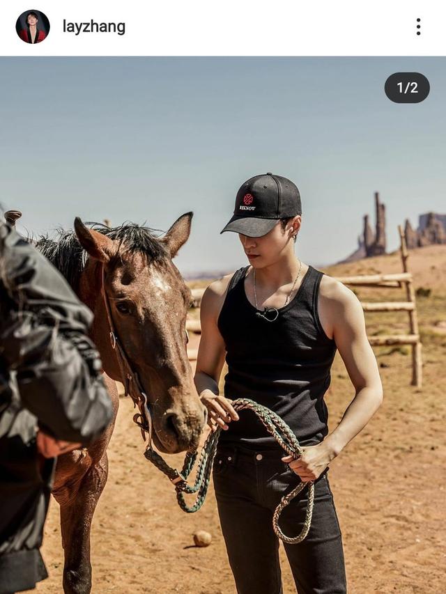 张艺兴骑马帅呆了,看这身材平常应该没少健身