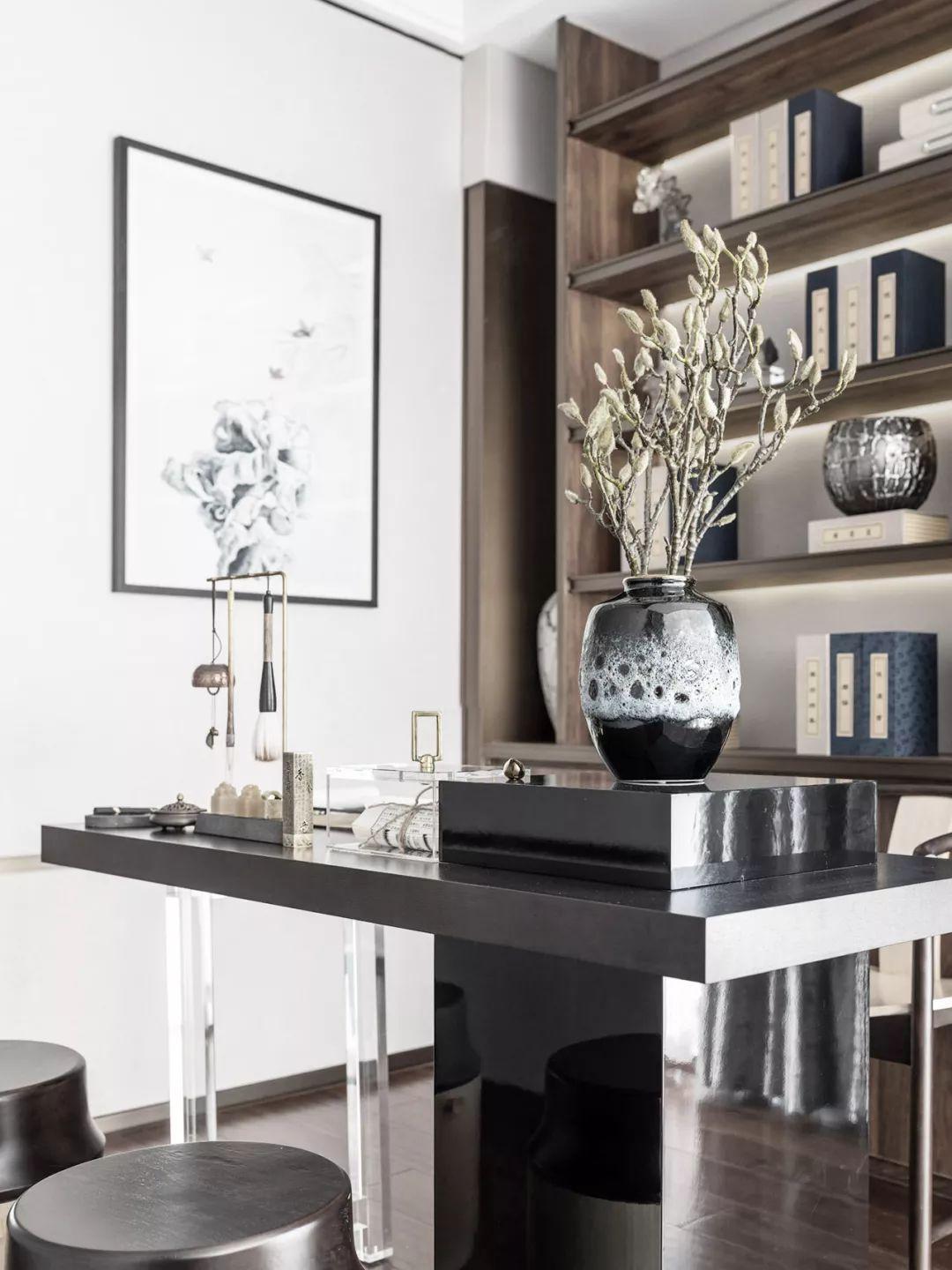 有一种禅意，叫做中国风，141㎡新中式设计，客厅太美了