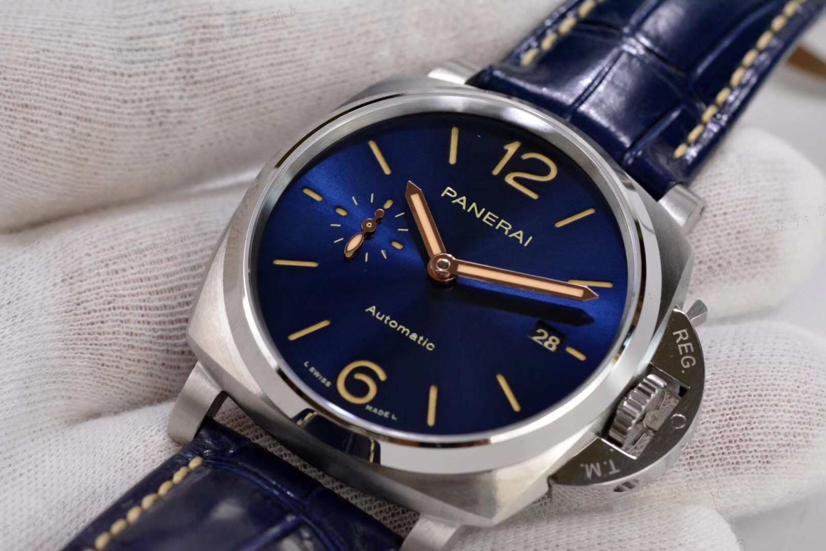 小表盘骚蓝沛纳海vs沛纳海pam927高清图文品鉴