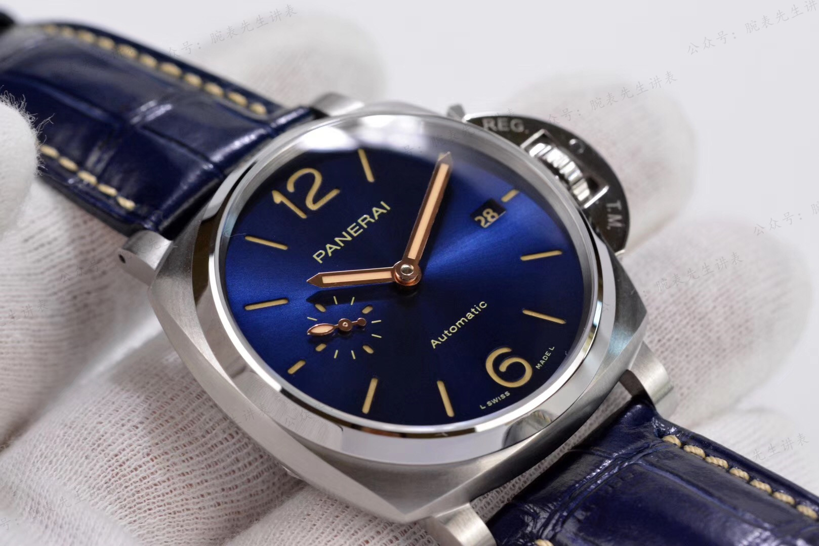 小表盘骚蓝沛纳海vs沛纳海pam927高清图文品鉴