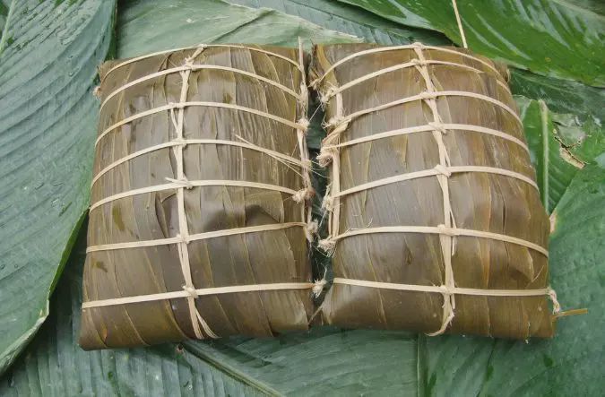 在广西横县,过年吃粽子,吃的是年的感觉,家的味道!