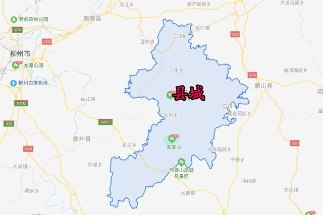 金秀县是周边地区最具山地特征的县,地处大瑶山主体山脉上,因此交通