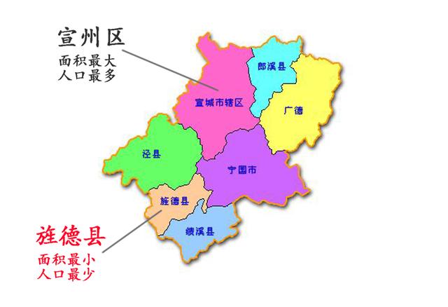 图:宣城市行政地图.