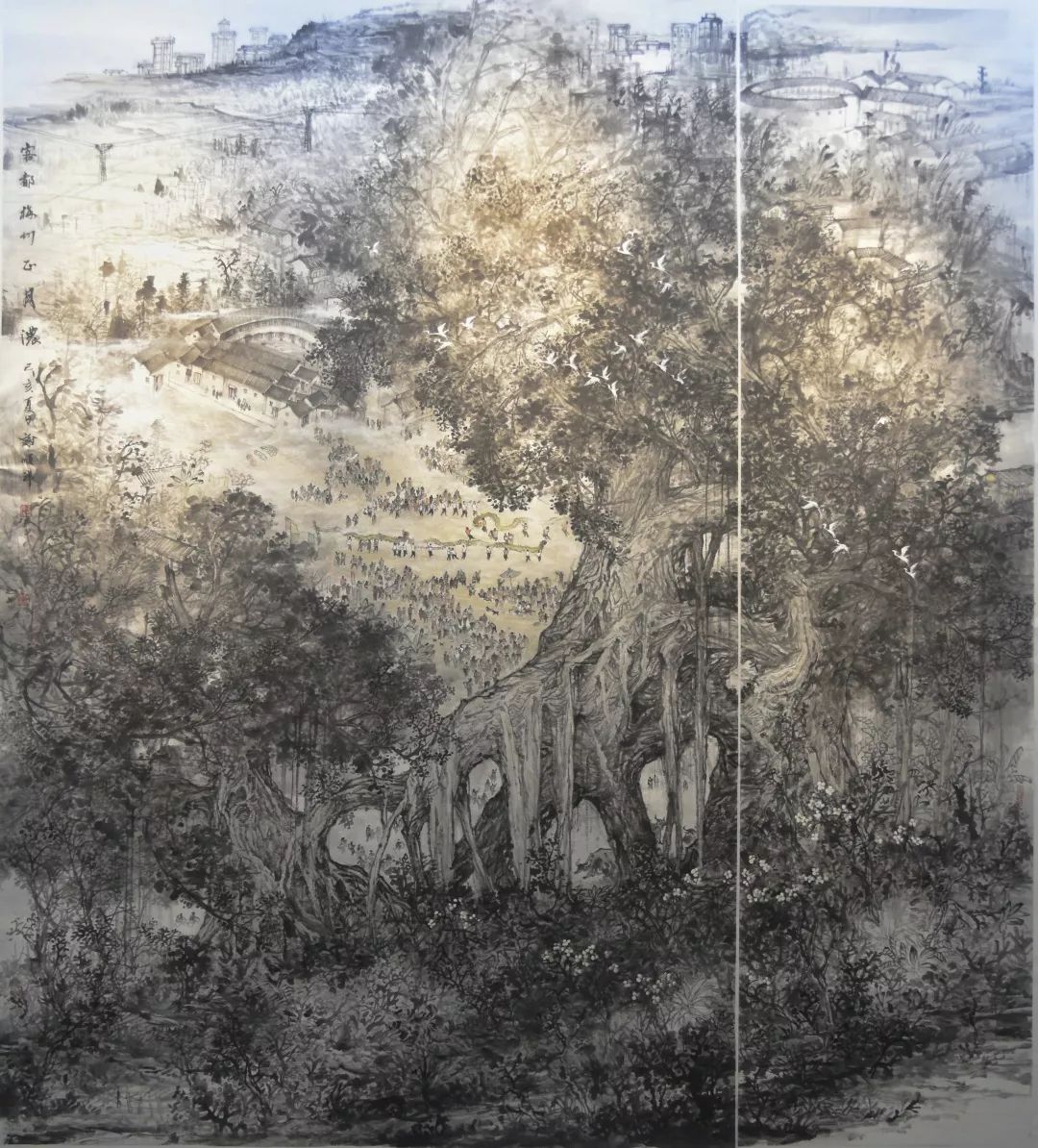 谢顺祥 《客都梅州正月浓》谢天茂 《红色摇篮地今朝硕果香》谢赠生