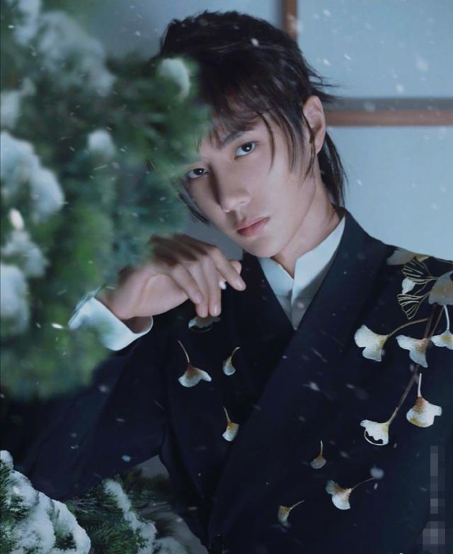 陈漫晒出王一博国风大片扎高马尾颜值太能打时尚表现力如何