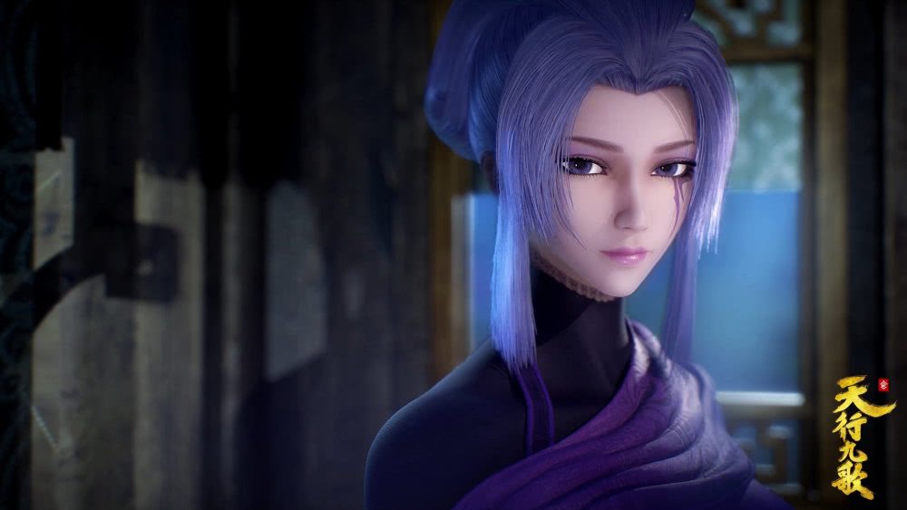 新版的紫女造型和原版最大的区别有两点,第一是发型,紫女之前一直都是