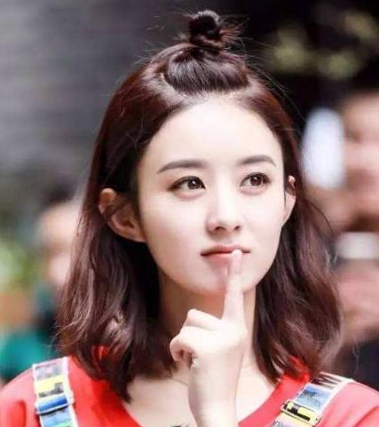 盘点女星半扎丸子头,个个重返18岁,最萌不过热巴,一起来看看吧|可爱