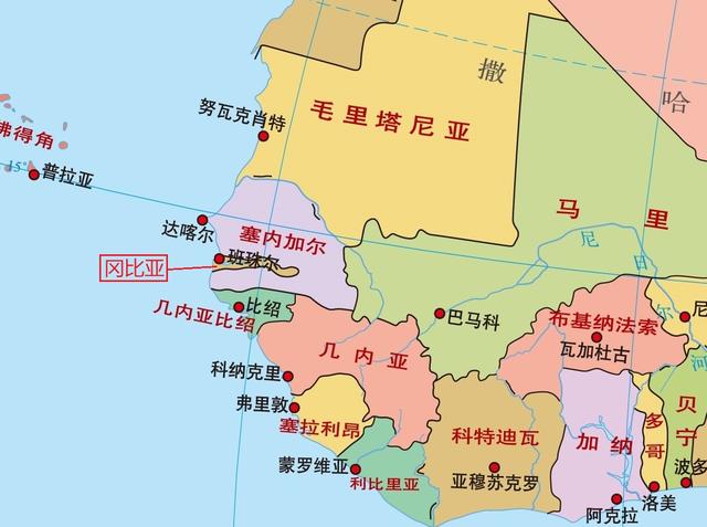 "沿河之国"冈比亚:非洲大陆面积最小的国家,国土形态十分狭长