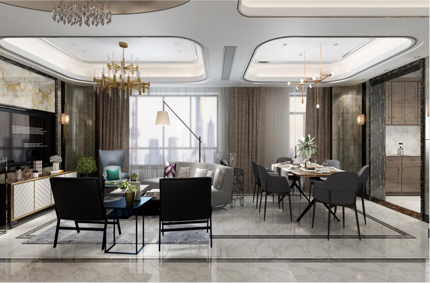 紫楹台220 ㎡港式轻奢，别点开，过于奢华