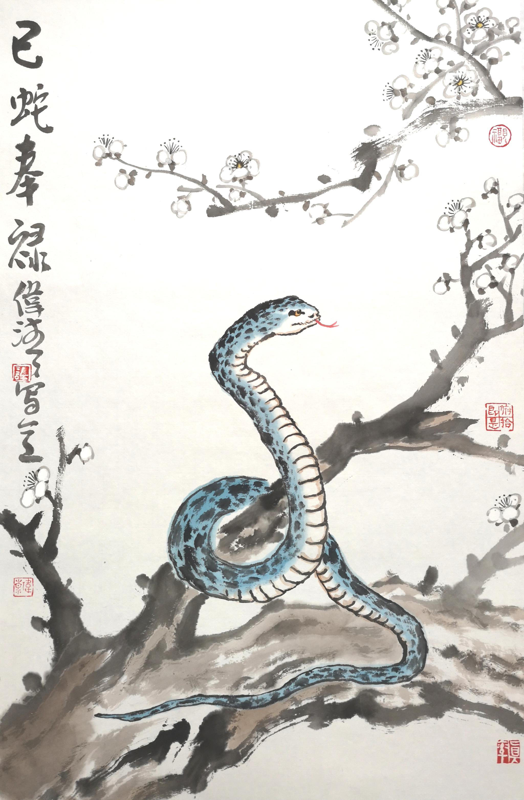 《一元复始》画家许伟清十二生肖作品欣赏