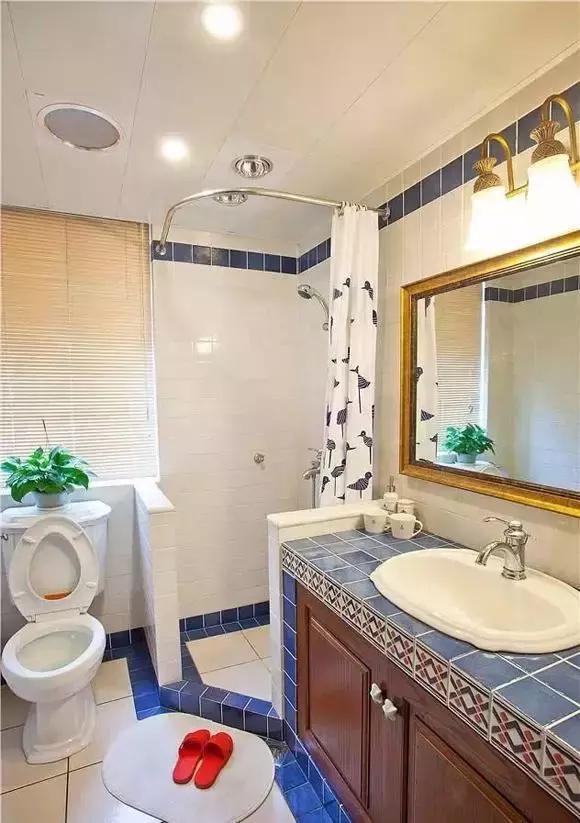 20个砖砌浴室柜案例,实用耐用,就连邻居见了回家也叫师傅做了