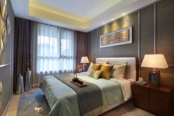 禅意古韵风现代装修，书房超像陈列室，这套118平三居真独特！