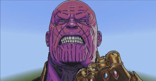 我的世界:像素画不像搭建房子那么简单,棕色的小兔子最恐怖!