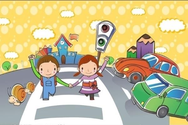 和学法的朋友一起过马路,安排的明明白白