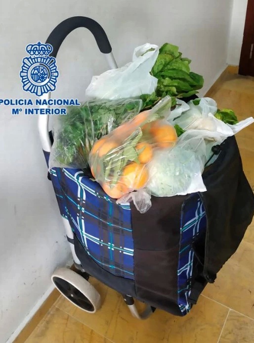 海关警察发现一辆堆满蔬菜的购物车超重，里面竟藏了个10岁男孩