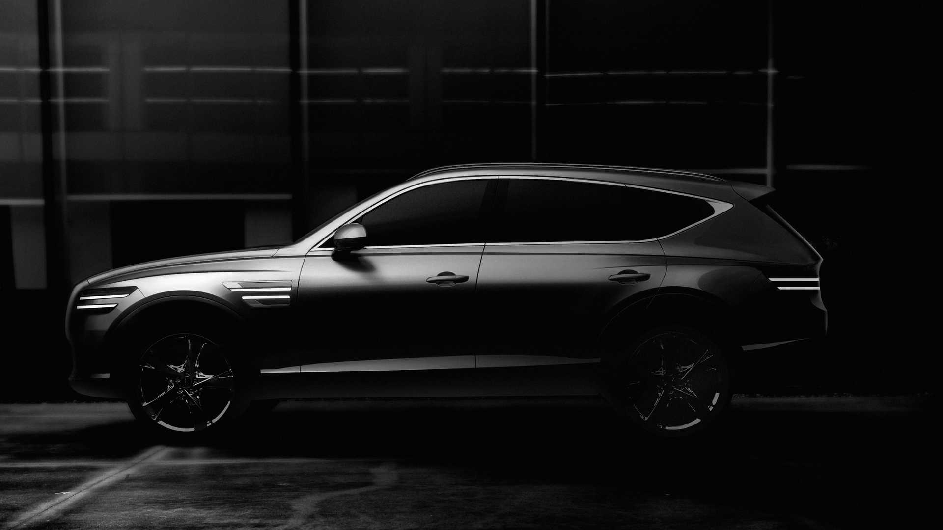 高度还原概念车设计，捷尼赛思GV80预告图发布