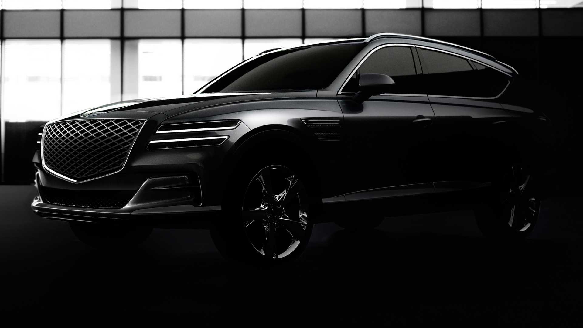 高度还原概念车设计，捷尼赛思GV80预告图发布