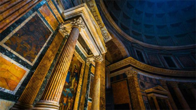 供奉罗马所有神的神殿是古罗马建筑的代表被誉为天使的设计