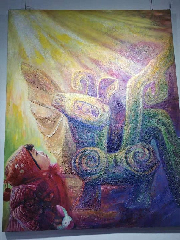 艺术家谭先智生于斯长于斯,自幼被巴蜀文化浸染身心,深深的为古蜀文化