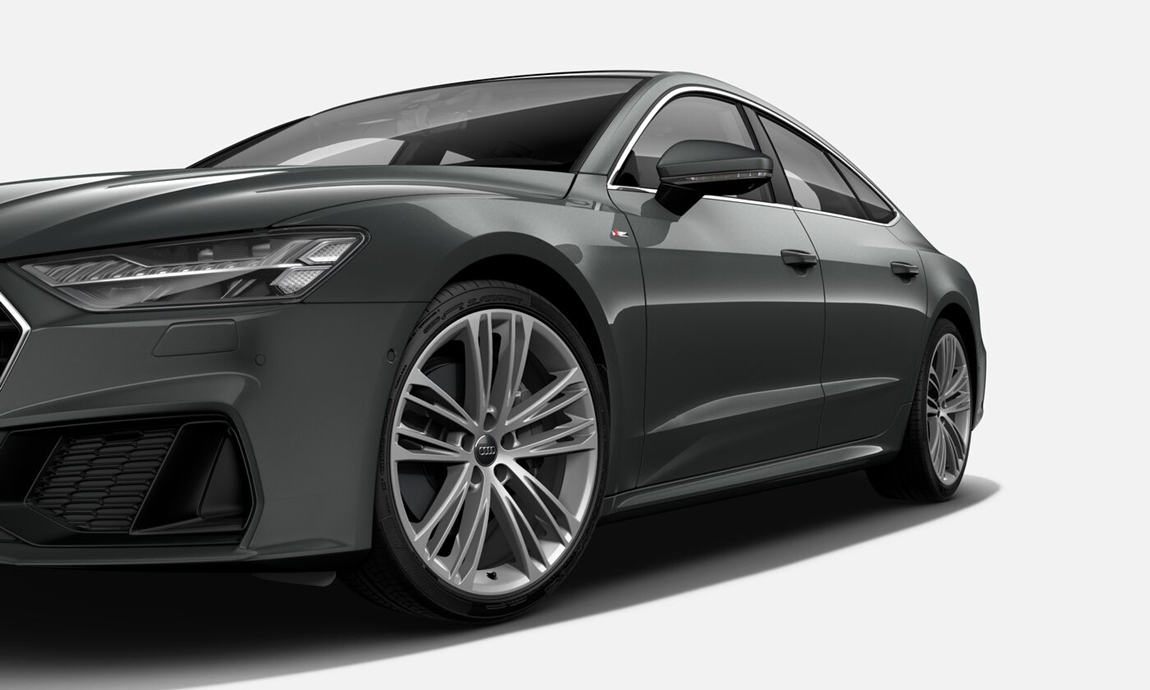 国五处理奥迪a7 55 tfsi quattro动感型天云灰/黑内现车