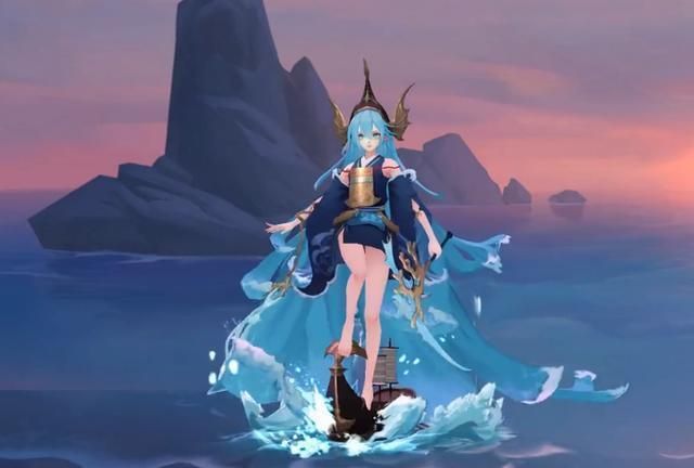 阴阳师sp聆海金鱼姬建模详解 荒川踩鲲她踩船