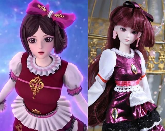 叶罗丽娃娃的齐刘海造型菲灵哥特风孔雀秒变大妈