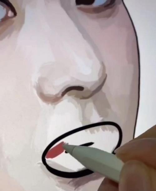 美术生给赵丽颖画的香肠嘴,粉丝们怒火冲天,看到完稿:是个高手|美术生