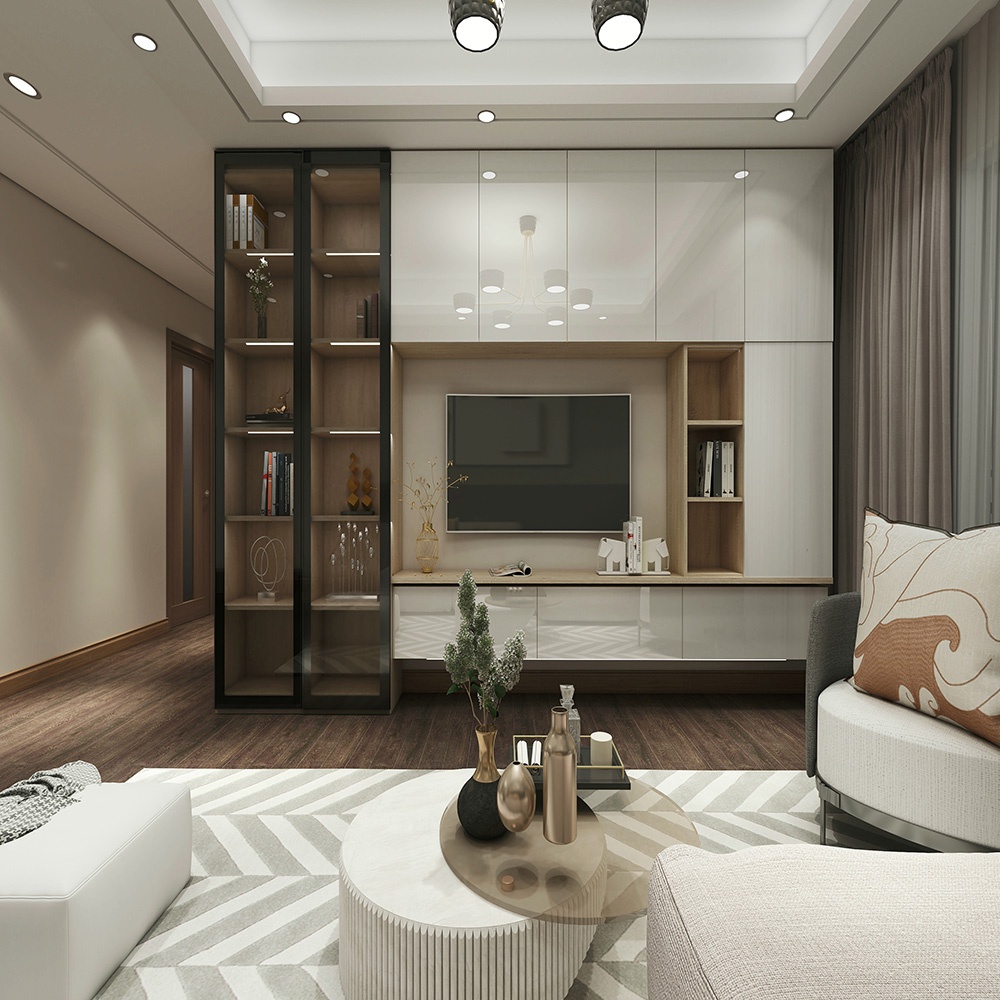 一眼看上的客厅定制电视柜