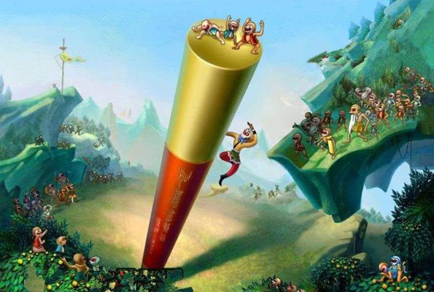 在西游记中,金箍棒是代表孙悟空神通法术的重要亮点,与七十二变
