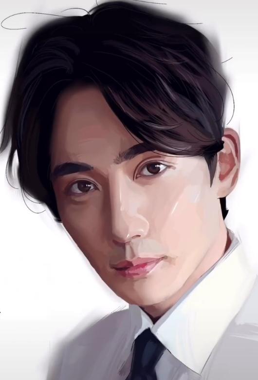 美术生手绘朱一龙,开始以为是青铜,一波骚操作后:王者加强版