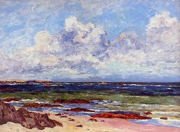 法国著名印象派画家马克西姆·莫福拉maxime maufra风景画