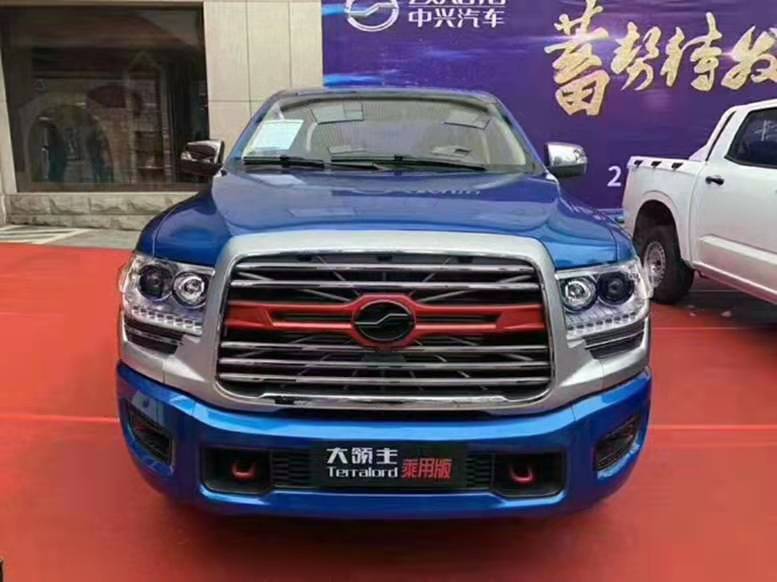 国产霸气大尺寸皮卡,中兴领主新车亮相,轴距3513毫米