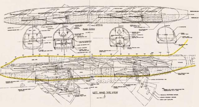 (解密的"波音-747空中航母"部分图纸)