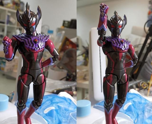 奥特曼粉丝自制暗黑泰迦手办 圆谷:这种人才请务必明天来上班