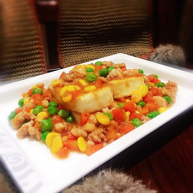 今日推荐五彩豆腐花开富贵好吃又漂亮一学就会