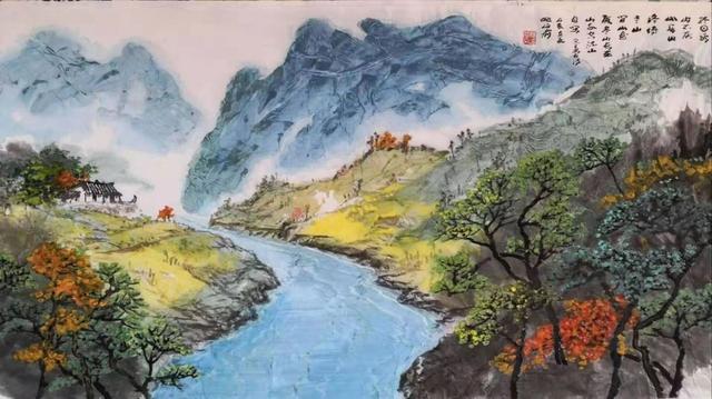 绚丽多彩,姹紫嫣红,画家姚伯齐绝美的泼彩画作品欣赏